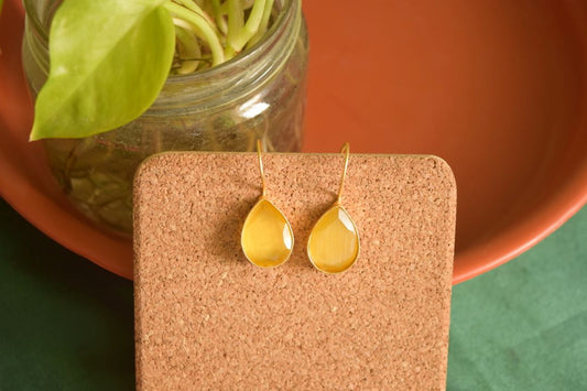 Gold Finish Tear Drop Hook Drop-51D