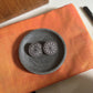Oxidised Flower Carving Stud Jumbo