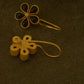 Gold Matte Finish Hook Drop Flower Small  Model 1-59C