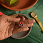 Oxidised Hook Drop Flower Small  Model 2-60A
