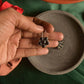 Oxidised Hook Drop Flower Small  Model 2-60B