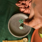 Oxidised Hook Drop Flower Small  Model 2-60E