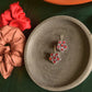 Oxidised Hook Drop Flower Small  Model 2-60F