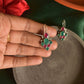 Oxidised  Hook Drop  Grape Bunch Earrings-62