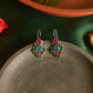 Oxidised  Hook Drop  Grape Bunch Earrings-62