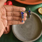 Oxidised Layered Oval Hook Drop-63A