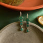 Oxidised Layered Round Hook Drop-63B
