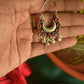 Oxidised Half Moon Small Stone Chandbali-66C
