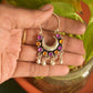 Oxidised Half Moon Small Stone Chandbali-66E