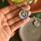Handpainted Hook Drop - Peacock-67A