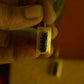 Gold Finish Hook Drop Square Stud -111C
