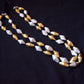 2 Layer Dolki  -Black   thread  Golden   & Silver Beads with stud