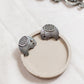 Silver Finish Chain  with  mango motifs  & elephant pendant
