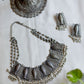 Silver Finish Fish sequence Chocker with stud