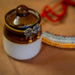 Silver Finish Maharashtrian dual tone thushi necklace