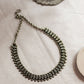 Silver Finish Octopus / Skull Sequence stone with heart droplets - Mini Kolhapuri Necklace