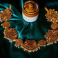 Kemp Hip Belt- Twin Peacock -chakra Kemp with pearl hanging