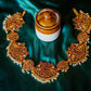 Kemp Hip Belt- Twin Peacock -chakra Kemp with pearl hanging