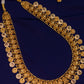 Peacock & Small Lakshmi Coin Haaram with Stud