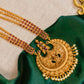 3 layared ruby stone Small Lakshmi Haaram with jhumka