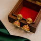 3 layared ruby stone Small Lakshmi Haaram with jhumka