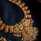 Mango,Twin Peacock Pendant Nagasu(With Jhumkas)
