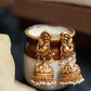 Mango,Twin Peacock Pendant Nagasu(With Jhumkas)