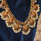 Mango coin  Lakshmi carving  & flower pendant  guttapuslu with  stud
