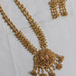 Elephant carving with cut work elephant pendant and stud