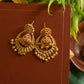 Matte finish - Flower  layered Chandbali