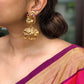 Matte finish - Statement Peacock Jhumka