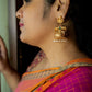Matte finish -  Twin Peacock Jhumka