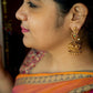 Matte finish - Mango ruby Jhumka