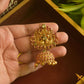 Matte finish - Twin Peacock Stud Jhumka