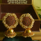 Matte finish - pearl statement stud  jhumka-24A