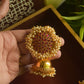 Matte finish - pearl statement stud  jhumka-24A