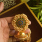 Matte finish - pearl statement stud  jhumka-24C