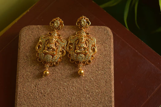 Lakshmi drop earrings AD