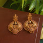Matte finish- lakshmi & peacock chandbali-33A