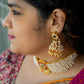 Matte finish Cluster Pearl Necklace