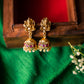 Matte Finish  Layered Beads high neck choker with Ganesha pendant