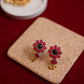 Matte Finish 3 Layered Gold dainty flower  choker