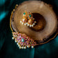Matte Finish  small  Choker with  small Jhumka
