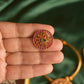 Gold Finish Hasli with jumbo Chakri  pendant with Stud   - Model #2