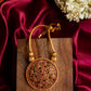 Gold Finish Hasli with jumbo Chakri  pendant with Stud   - Model #2