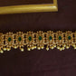 Gold Finish  AD sequence  Flower High Neck Choker -60 B