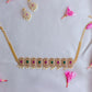 Gold Finish  AD sequence Flower High Neck Choker -61A