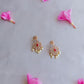 Gold Finish  AD sequence Flower High Neck Choker -61B