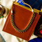 Matte  Finish  small Mango Necklace with Jhumka - 62A