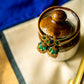 Matte  Finish  small Mango Necklace with Jhumka - 62A